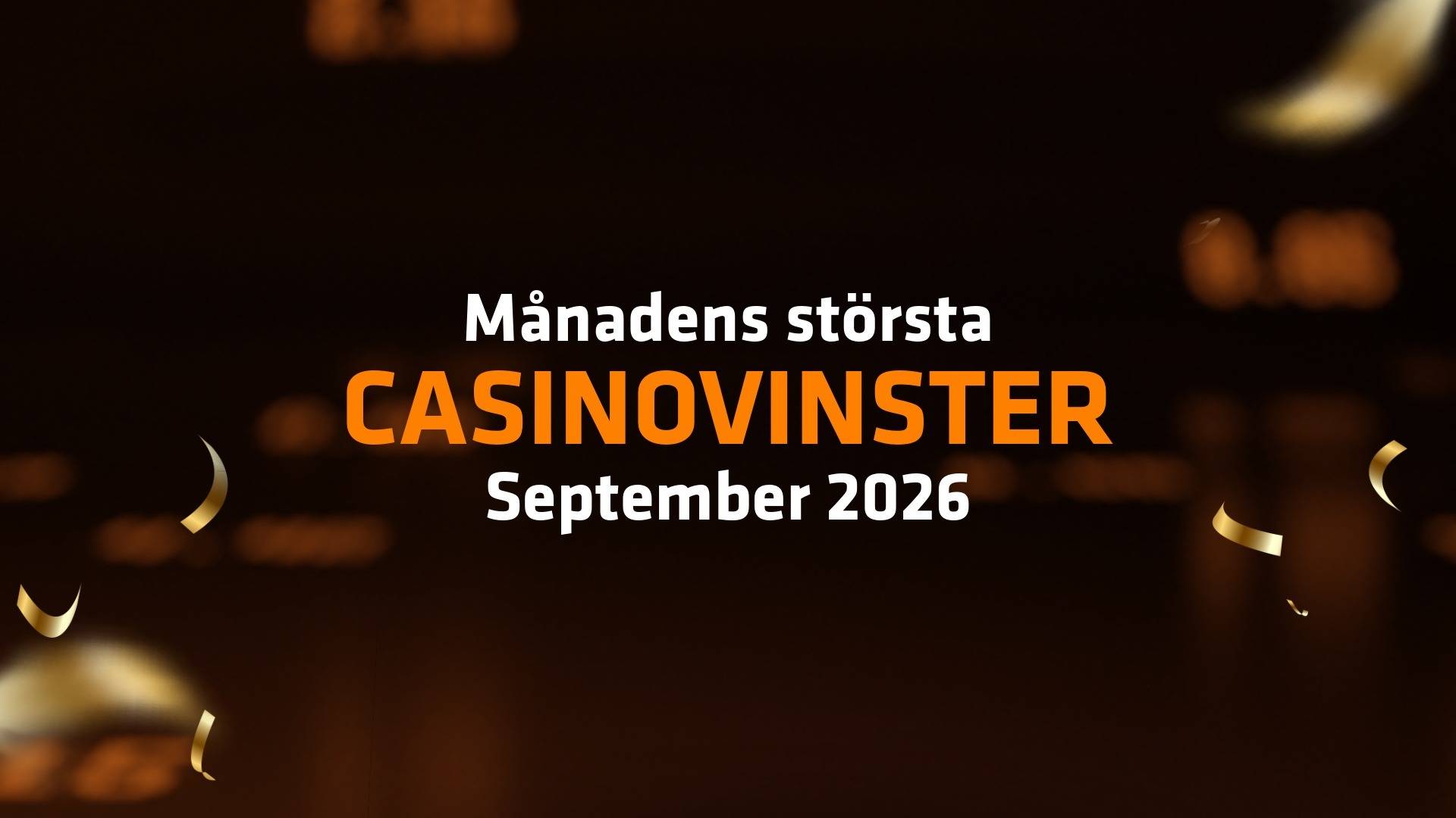 Månadens storvinster i Casinot hos nya expekt, september 2026